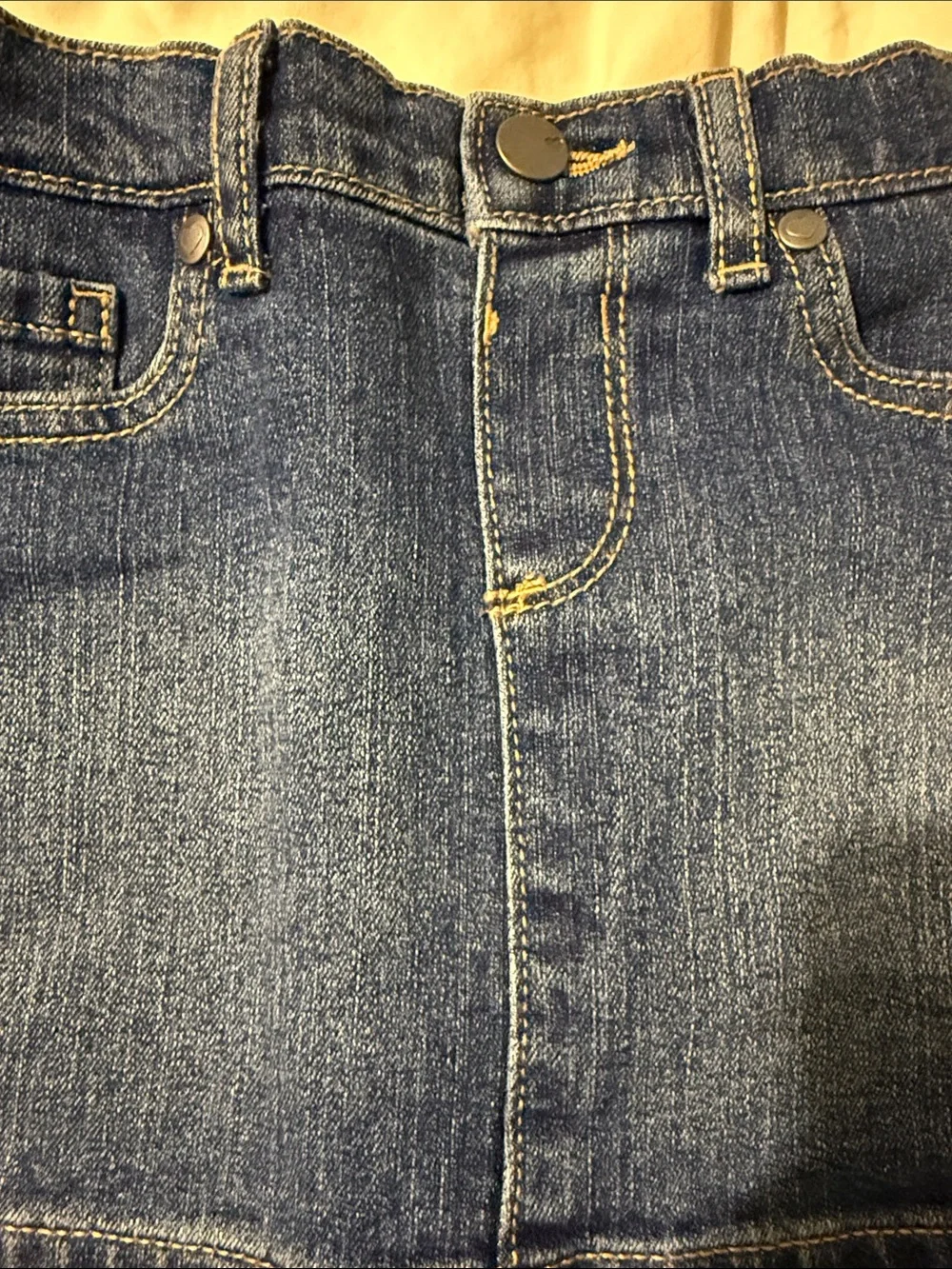 The Children's Place Dark Blue Denim Mini Skirt
